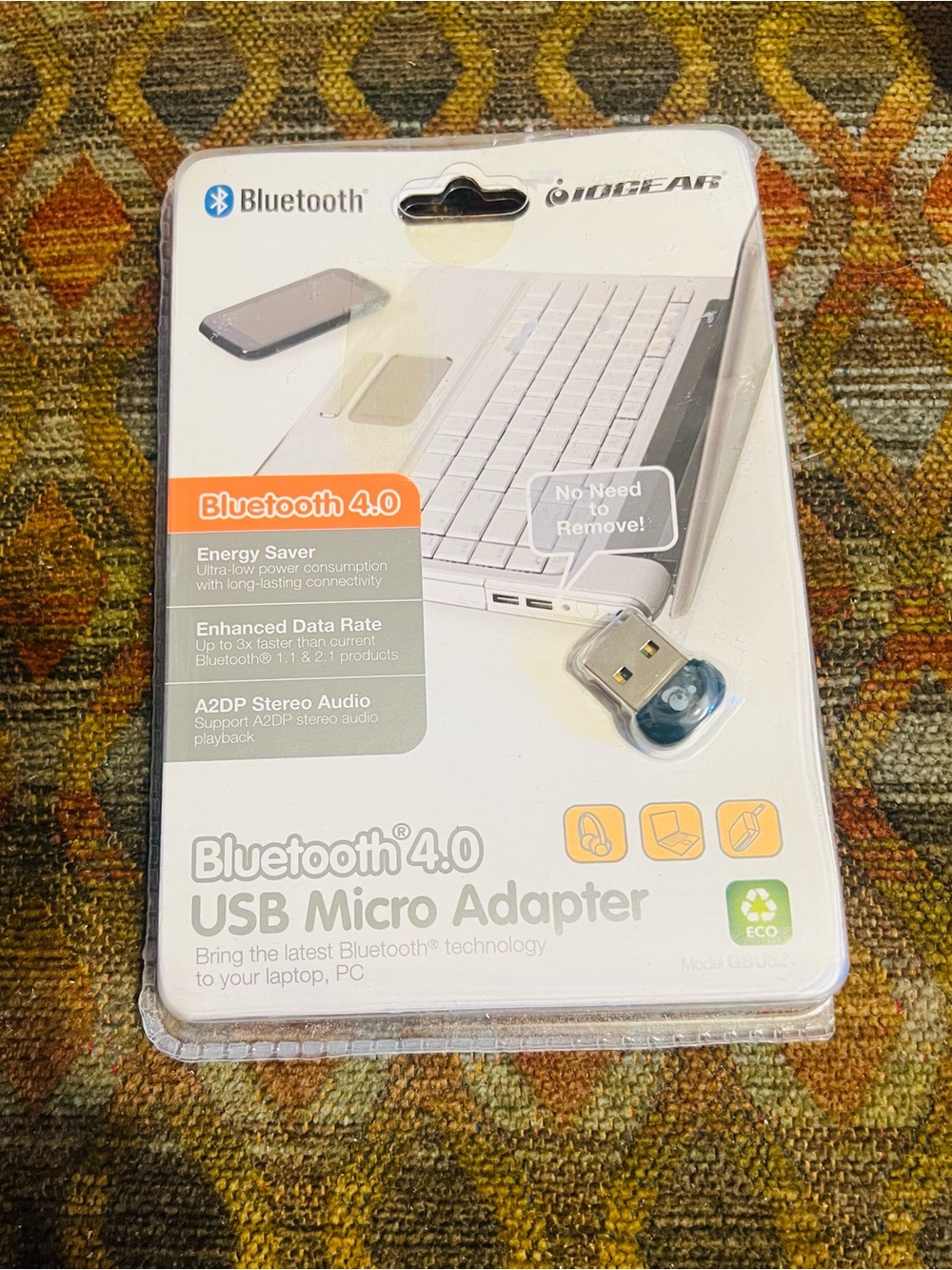 IOGEAR GBU521 USB Bluetooth 4.0 Transmitter Micro Adapter